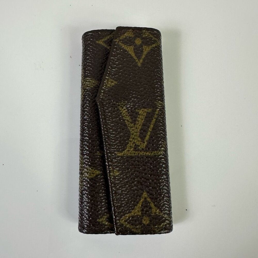 Louis Vuitton Monogram Vintage 3 Key Holder‎ Case Brown Small